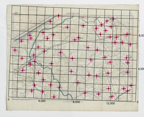 Carte topographique de la Belgique, dressée sous la direction de Ph.Vander Maelen, fondateur de l'établissement géographique de Bruwelles, à l'échelle de 1 à 20.000, en 250 feuilles. - Ghistelles