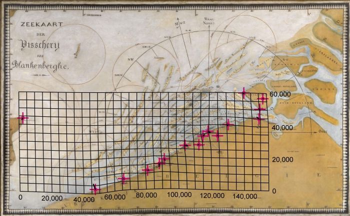 Zeekaart der Visscherij van Blankenberghe (1889-1900)