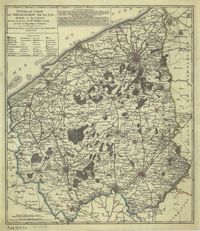 Nouvelle carte du dartement de la Lys divis en 39 cantons.  Kaart Leiedepartement.