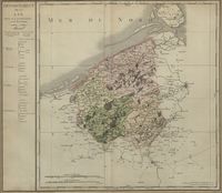 Département de la Lys, divisé en 4 arrondissements et en 36 cantons gravé par P.A.F. Tardieu. 