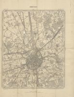 Bruges - Topografische kaart van Brugge en omgeving op schaal 1/20 000