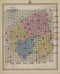 Nouvelle carte de la Province de la Flandre Occidentale divisée en Arrondissemens, Communaux et Cantons de Justice de Paix, indiquant le tracé du Chemin de Fer. Kaart van de Provincie West-Vlaanderen.