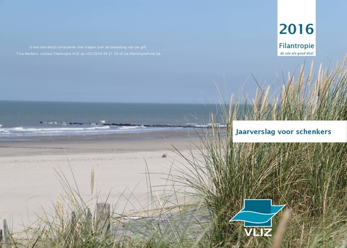 2016 Filantropie Jaarverslag voor schenkers 2016 Filantropie Jaarverslag voor schenkers