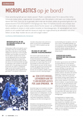Microplastics op je bord? Microplastics op je bord?