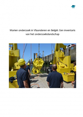 Marien onderzoek in Vlaanderen en België: Een inventaris van het onderzoekslandschap Marien onderzoek in Vlaanderen en België: Een inventaris van het onderzoekslandschap