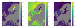 Distribution of macrobenthos living modes in European seas