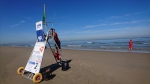 Wekelijkse monitoring van zeespray (aerosolen) aan de redderspost op het strand van Oostende. Zomer 2018.