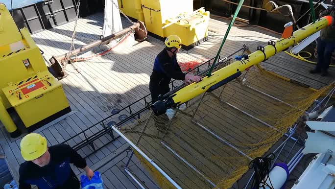 Launch AUV Barabas - preparation