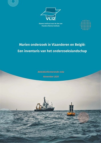 Marien onderzoek in Vlaanderen en België: een inventaris van het onderzoekslandschap Marien onderzoek in Vlaanderen en België: een inventaris van het onderzoekslandschap