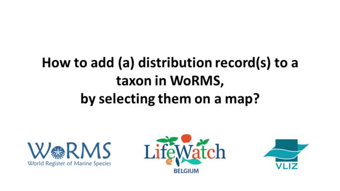 How to add a distribution to Aphia, based on a map