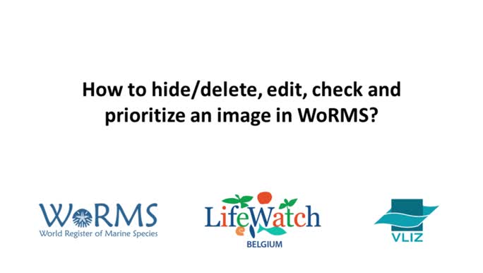 How to hide/delete, edit, check and prioritize an image in Aphia