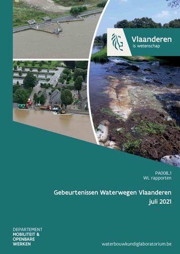 Gebeurtenissen waterwegen Vlaanderen juli 2021