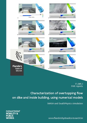 Characterization of overtopping flow on dike and inside building, using numerical models: SWASH and DualSPHysics simulation