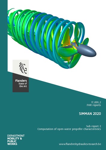 SIMMAN 2020: subreport 2. Computation of open‐water propeller characteristics