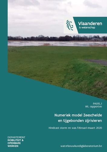 Numeriek model Zeeschelde en tijgebonden zijrivieren: hindcast storm en was februari-maart 2020