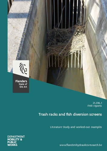 Trash racks and fish diversion screens: literature Study and workedout examples