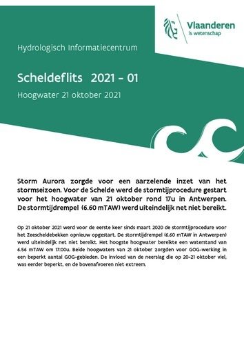 Hoogwater 21 oktober 2021