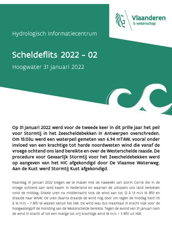 Hoogwater 31 januari 2022