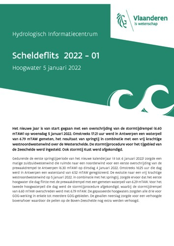 Hoogwater 5 januari 2022