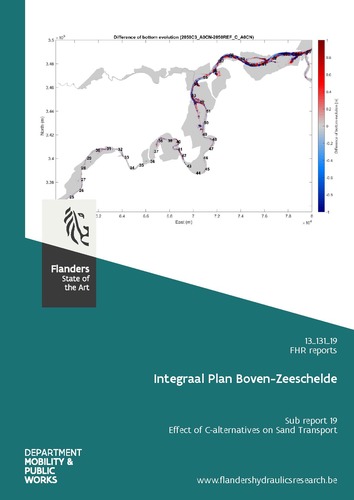 Integraal Plan Boven-Zeeschelde: sub report 19. Effect of C-alternatives on sand transport