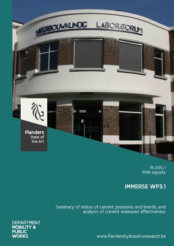 IMMERSE WP3.1: summary of status of current pressures and trends, and analysis of current measures effectiveness IMMERSE WP3.1: summary of status of current pressures and trends, and analysis of current measures effectiveness