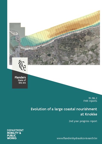 Evolution of a large coastal nourishment at Knokke: 2nd year progress report