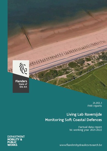 Living Lab Raversijde – Monitoring Soft Coastal Defences: factual data report 1st working year 2021-2022
