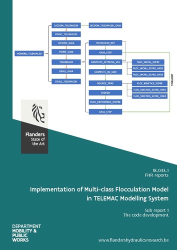 Implementation of multi-class flocculation model in TELEMAC modelling system: sub report 1. The code development