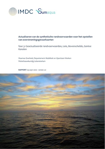 Actualiseren van de synthetische randvoorwaarden voor het opstellen van overstromingsgevaarkaarten fase 3: geactualiseerde randvoorwaarden, Leie, Bovenschelde, Gentse Kanalen