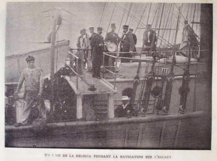Sfeerbeeld van de Belgica op de Schelde Sfeerbeeld van de Belgica op de Schelde
