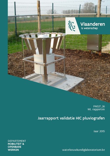 Jaarrapport validatie HIC pluviografen: jaar 2015 Jaarrapport validatie HIC pluviografen: jaar 2015