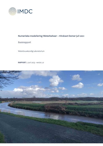 Numerieke modellering waterbeheer: hindcast Demer juli 2021