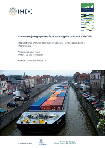 Etude de trajectographie sur le réseau navigable du Nord-Pas-de-Calais: Rapport final branche Bauvin-Mortagne-du-Nord et canal Condé-Pommeroeul