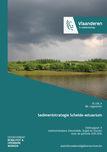 Sedimentbalans Schelde-estuarium: deelrapport 4. Sedimentbalans Zeeschelde, Rupel en Durme voor de periode 2011-2016 Sedimentbalans Schelde-estuarium: deelrapport 4. Sedimentbalans Zeeschelde, Rupel en Durme voor de periode 2011-2016