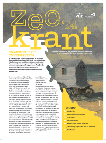 Zeekrant 2024: jaarlijkse uitgave van het Vlaams Instituut voor de Zee en de Provincie West-Vlaanderen Zeekrant 2024: jaarlijkse uitgave van het Vlaams Instituut voor de Zee en de Provincie West-Vlaanderen