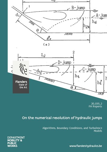 On the numerical resolution of hydraulic jumps: Algorithms, boundary conditions, and turbulence models