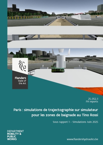 Paris: simulations de trajectographie sur simulateur pour les zones de baignade au Tino Rossi: Sous rapport 1. Simulations Juin 2025