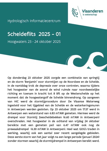 Hoogwaters 23-24 oktober 2025