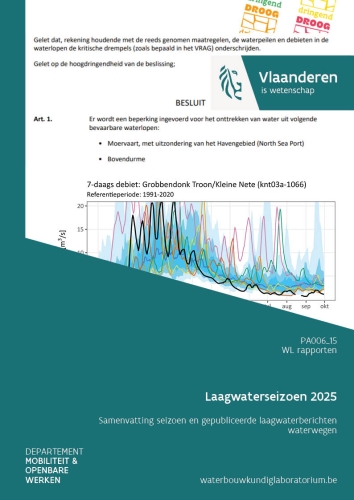 Laagwaterseizoen 2025: samenvatting seizoen en gepubliceerde laagwaterberichten waterwegen