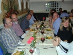 Picture at dinner, with Pim van Avesaath and Jens Harder at the left