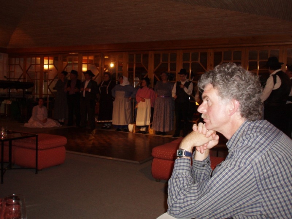 Mark Costello and local folk dance/music band