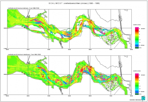 Snelheidsverschillen Westerschelde 1996-1988