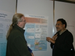 Picture of poster session with Daniel Pauly at the right
