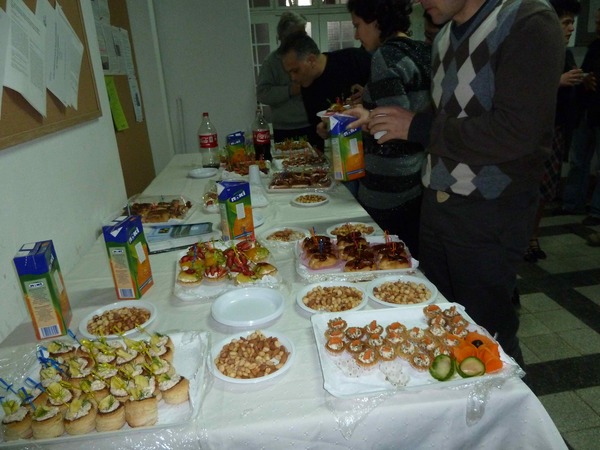 After meeting drinks and treats! Bravo!