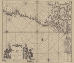 Voogt, C.J.; van Keulen, G. (1728). De Nieuwe Groote Ligtende Zee-Fakkel, 't vyfde deel. Vertoonende de Zee-Kusten van Guinea, Angola, der Caffers en Brazilien, met d'onderbehoorende en tusschen-leggende Eylanden, noyt voor deesen aldus beschreeven
