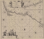 Voogt, C.J.; van Keulen, G. (1728). De Nieuwe Groote Ligtende Zee-Fakkel, 't vyfde deel. Vertoonende de Zee-Kusten van Guinea, Angola, der Caffers en Brazilien, met d'onderbehoorende en tusschen-leggende Eylanden, noyt voor deesen aldus beschreeven