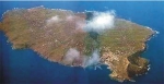 Panorama of Ustica Island.