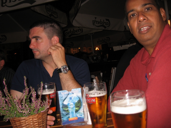 Evening beer in Gdansk