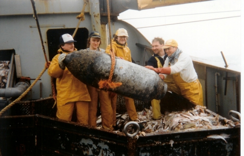 Behandeling van bom aan boord