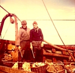 Vissers aan boord van de N.732 O.L.V Van Vlaanderen (Bouwjaar 1934)